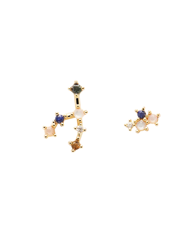 Taurus Gold Earrings - AR01-405-U - Image 3
