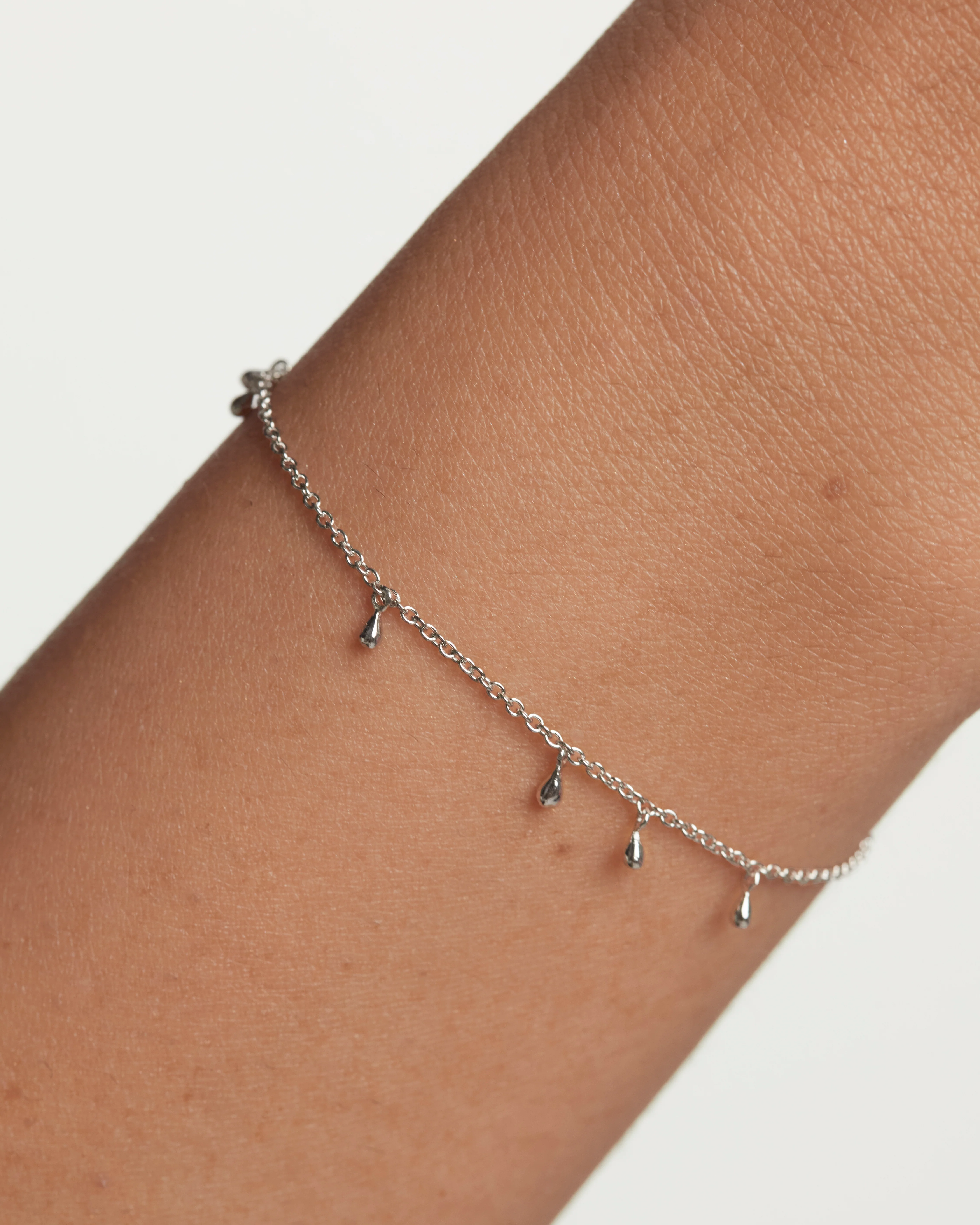 Teardrop Silver Bracelet - Image 4