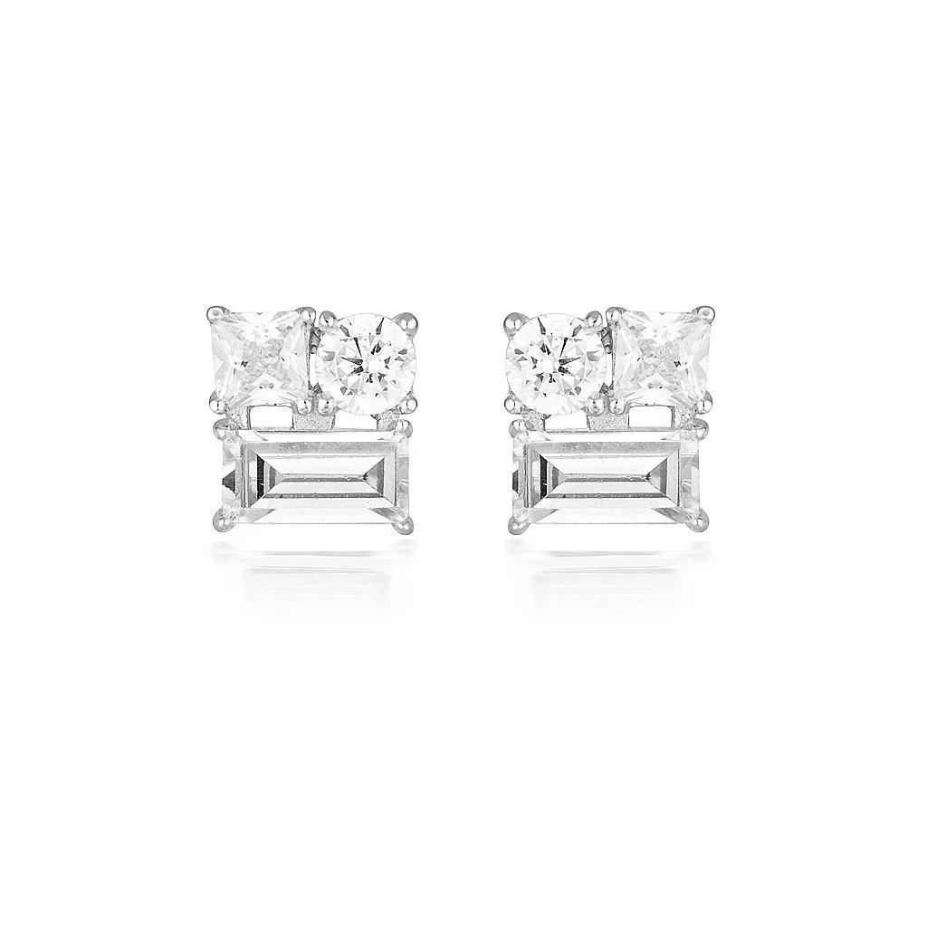 Thea Silver Stud Earring - IE814W