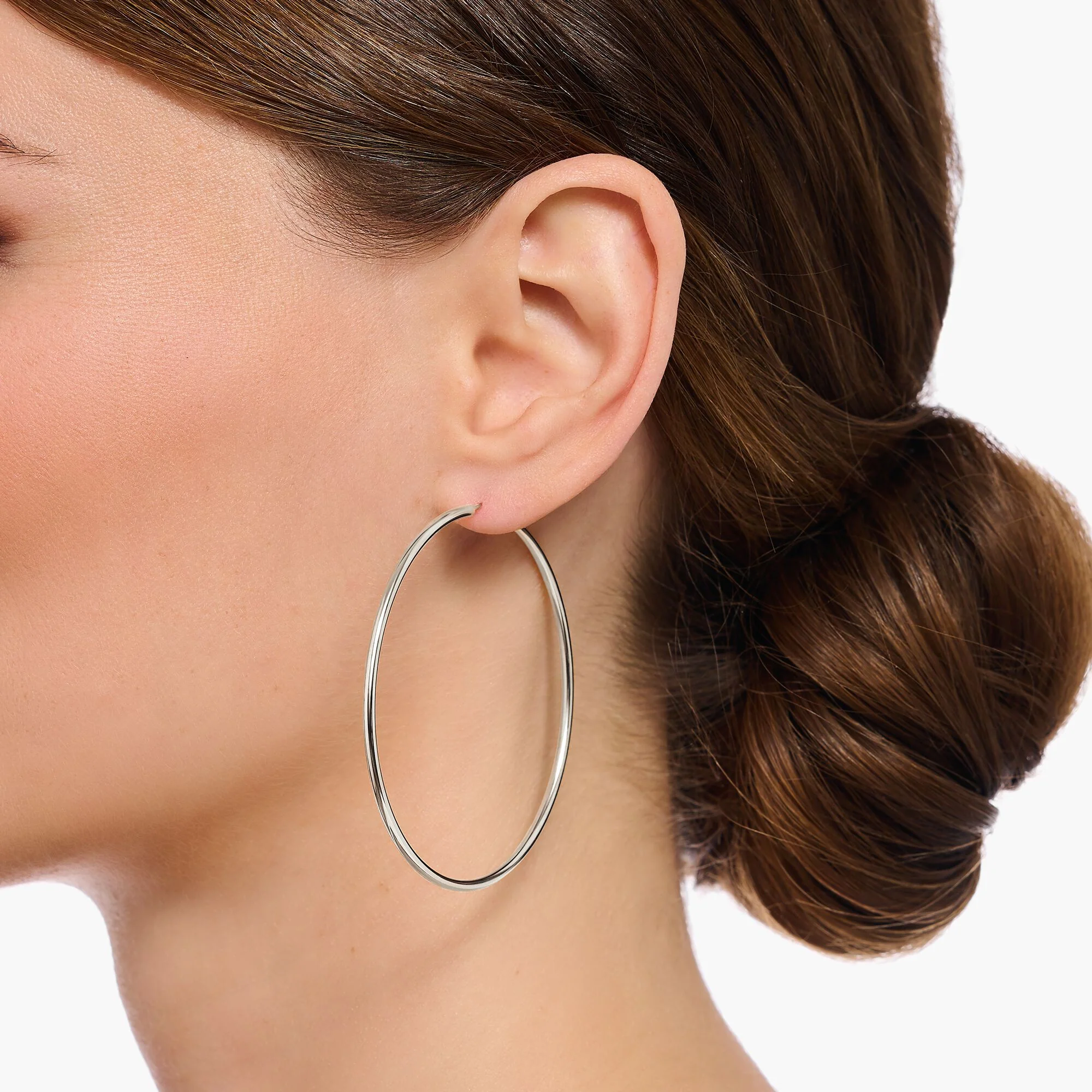 THOMAS SABO Hoop Earrings Large Silver - Image 2