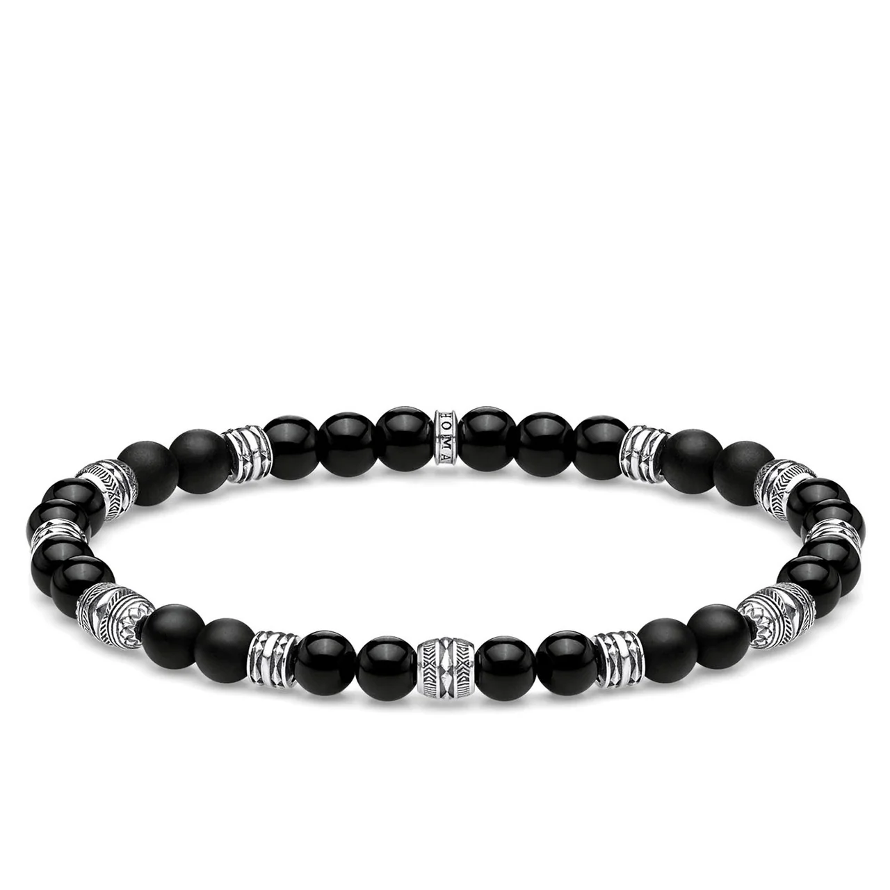 Blace Obsidian Lucky Bead Bracelet - A1924-704-11