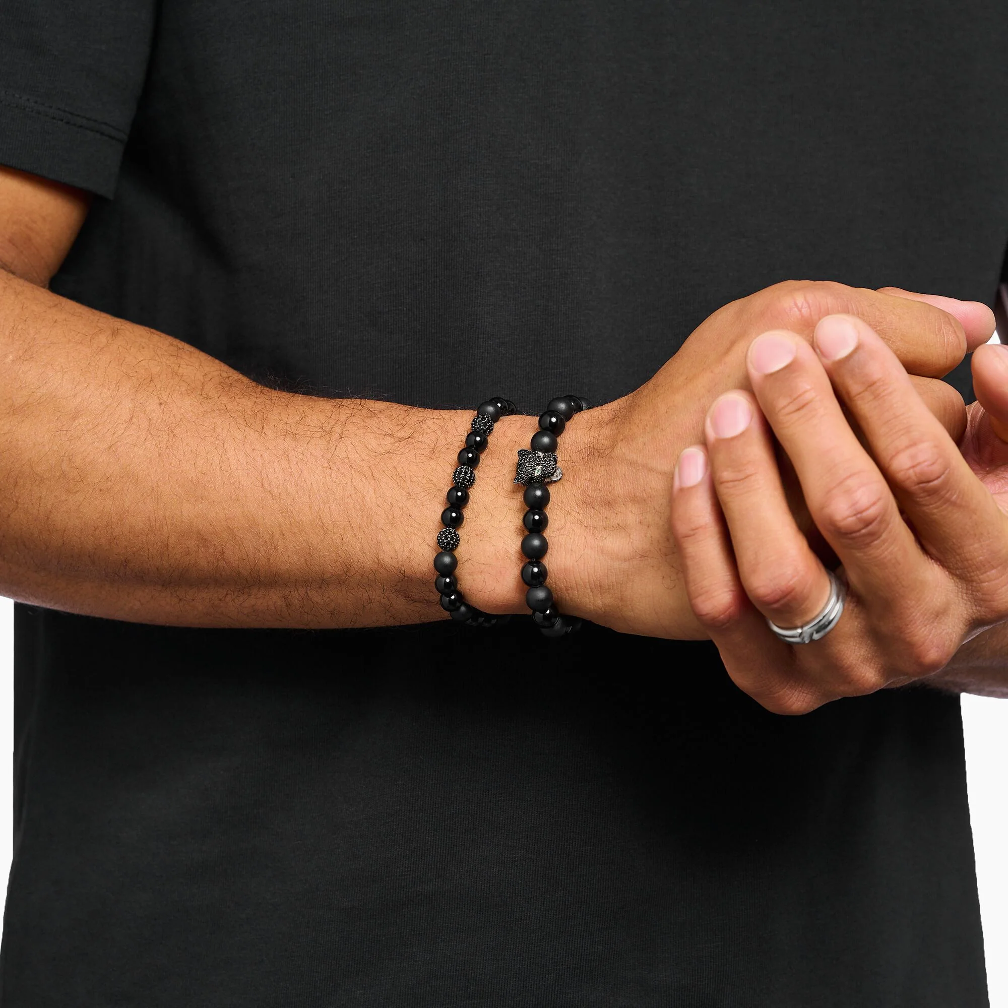 THOMAS SABO Black Cat beaded bracelet - Image 3