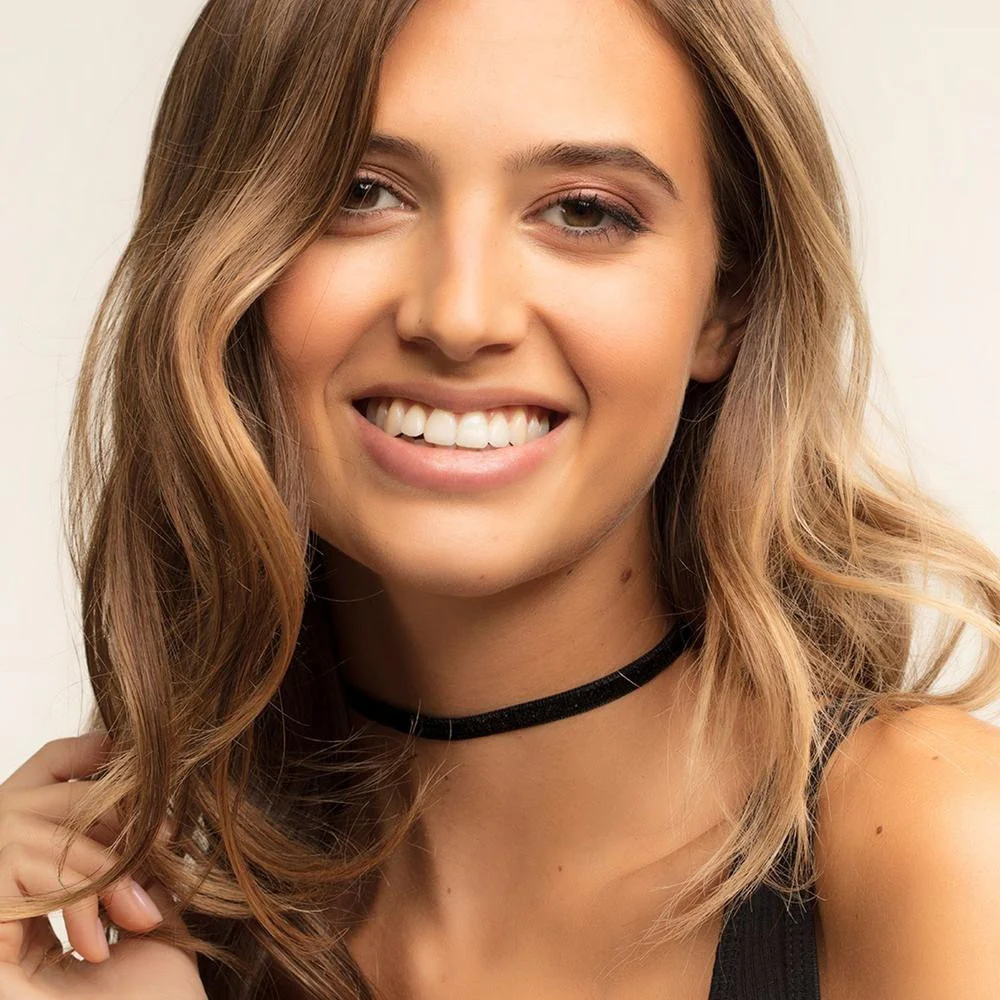 Black Velvet Choker 30-36cm - KE1728-331-11-L36V - Image 2