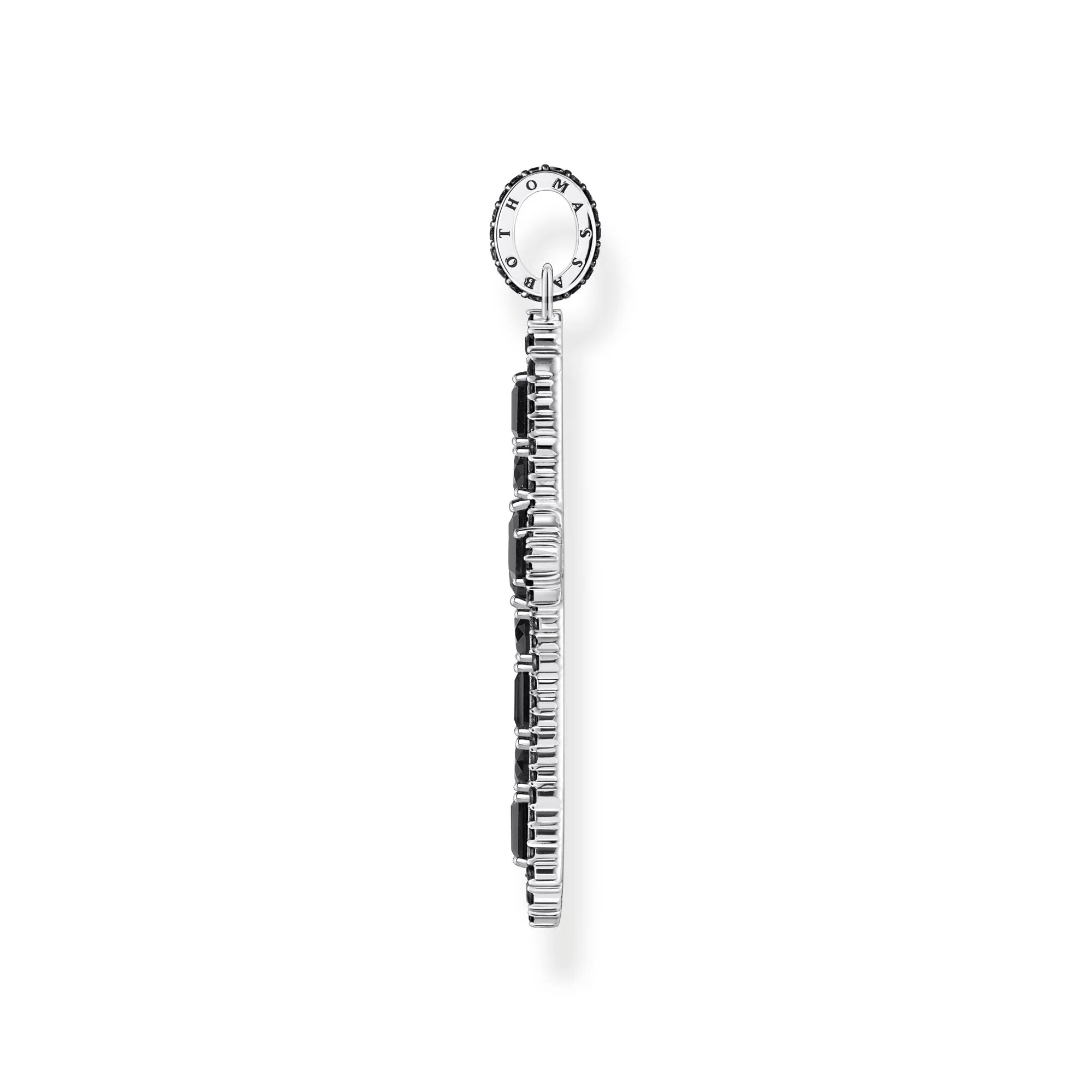 THOMAS SABO Blackened cross pendant with zirconia - Image 3