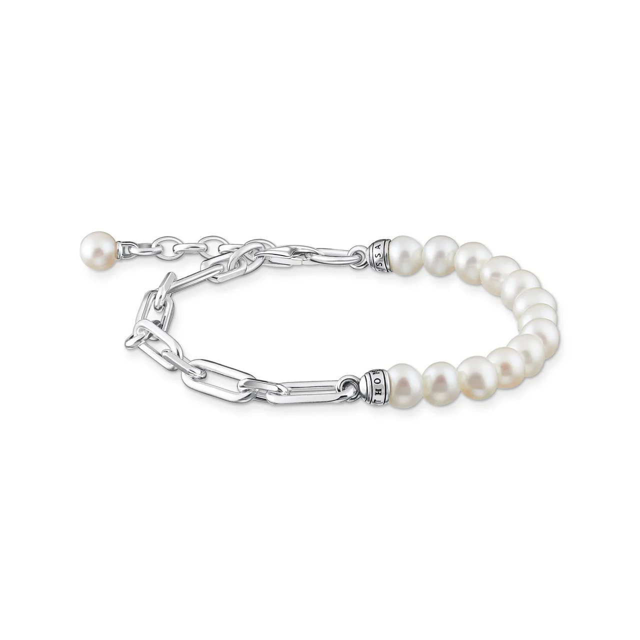 Bracelet Links And Pearls Silver - A2031-167-14-L19V