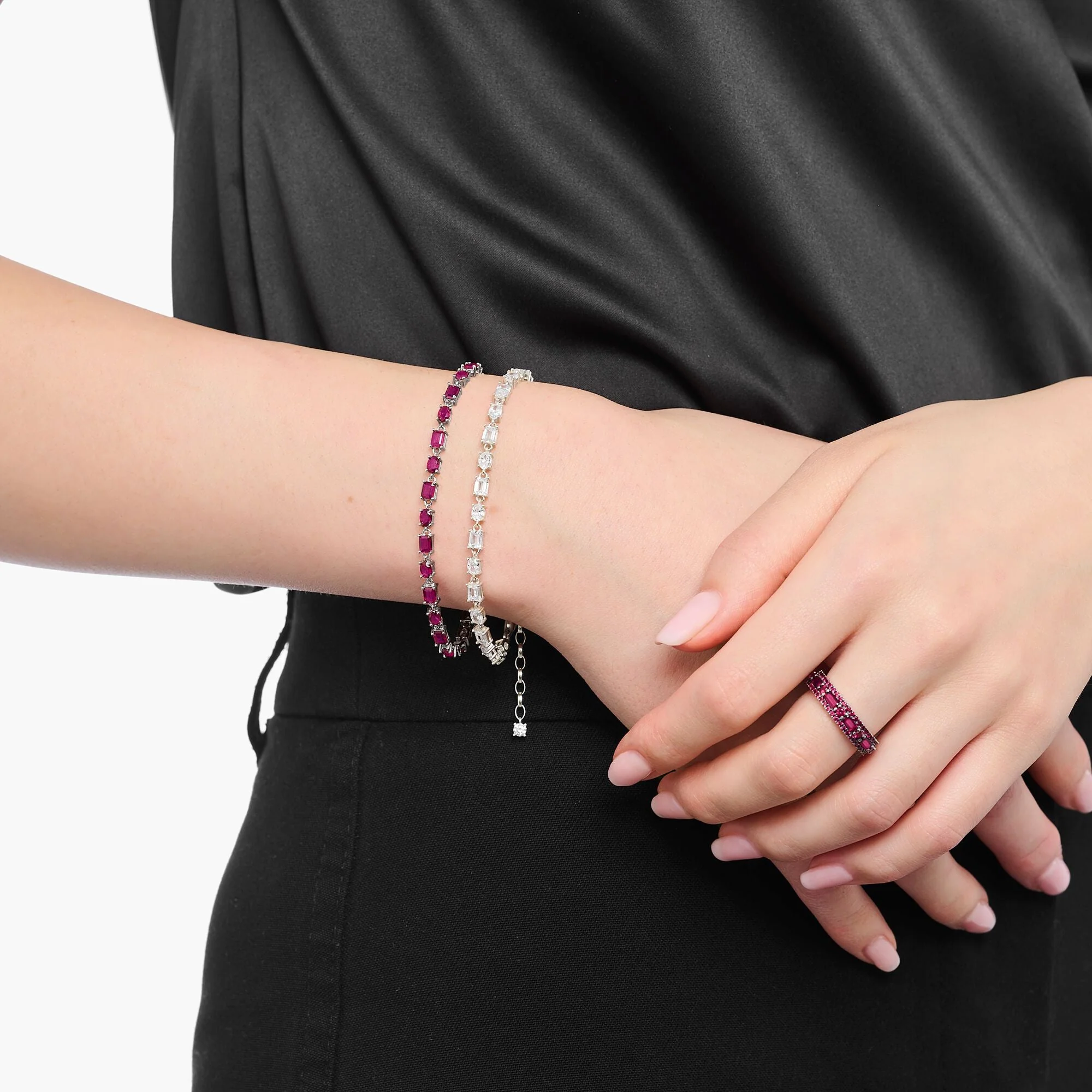 THOMAS SABO Bracelet with ruby red zirconia - Image 2