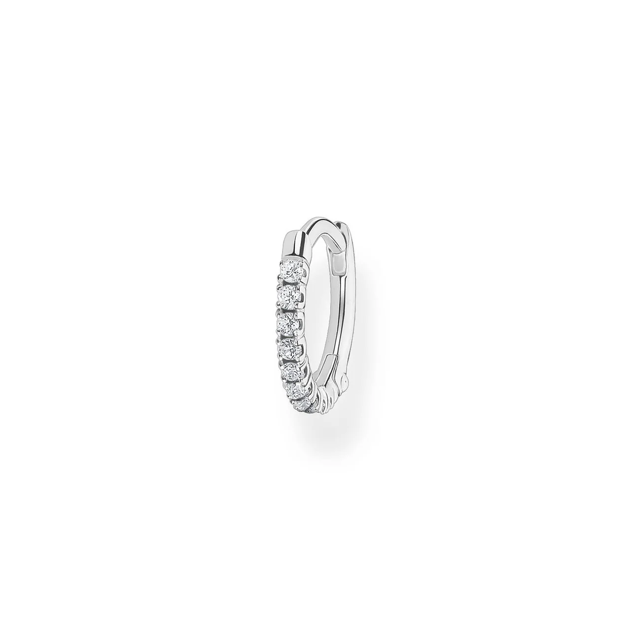 Charm Club Cubic Zirconia Hoop Single Earring 12mm - CR658-051-14