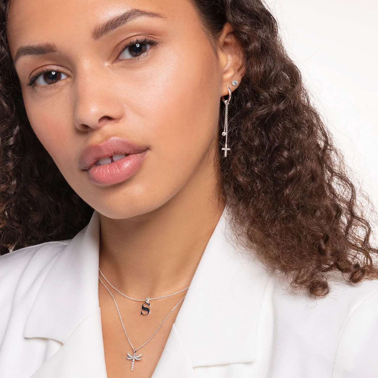 Charm Club Hoop Single Earring 15mm - CR661-001-21 - Image 3