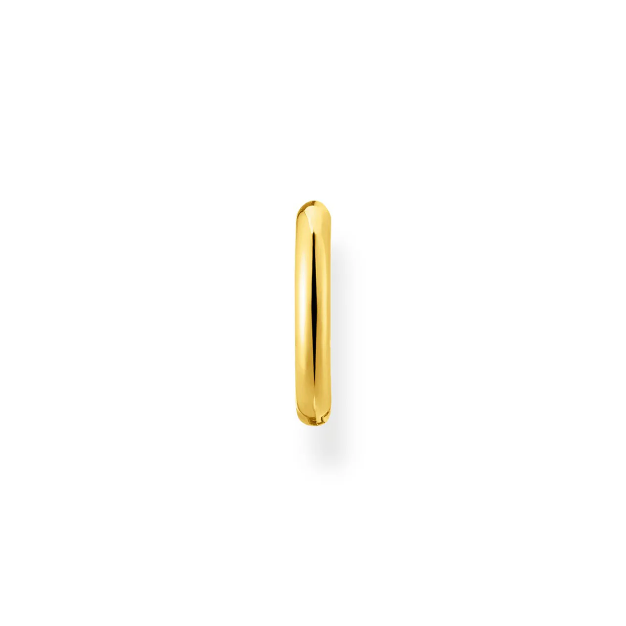 Charm Club Hoop Yellow Gold Plated Single Earring 13.5mm - CR656-413-39 - Image 2