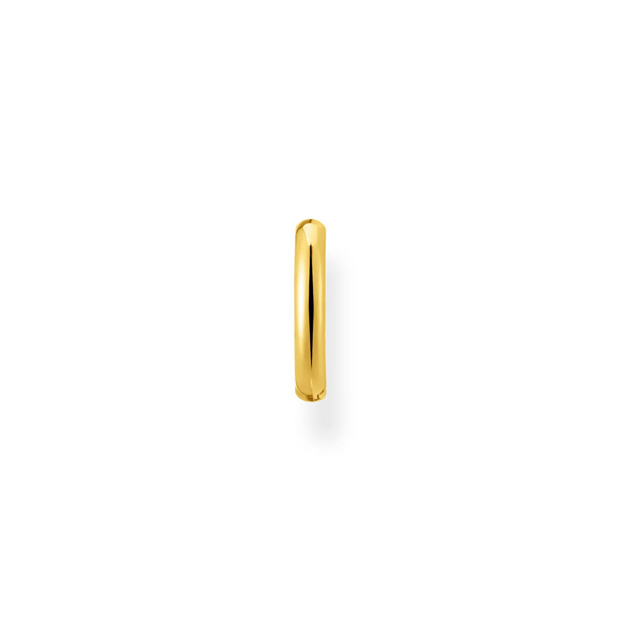 Charm Club Yellow Gold Plated Hoop Single Earring 12mm - CR660-413-39 - Image 2
