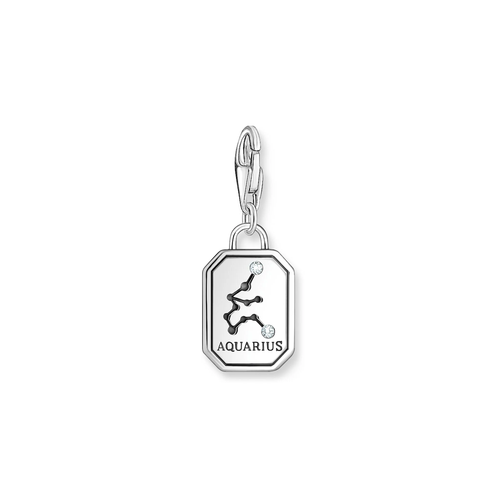 THOMAS SABO Charm Pendant Aquarius Zodiac Sign Silver - Image 2