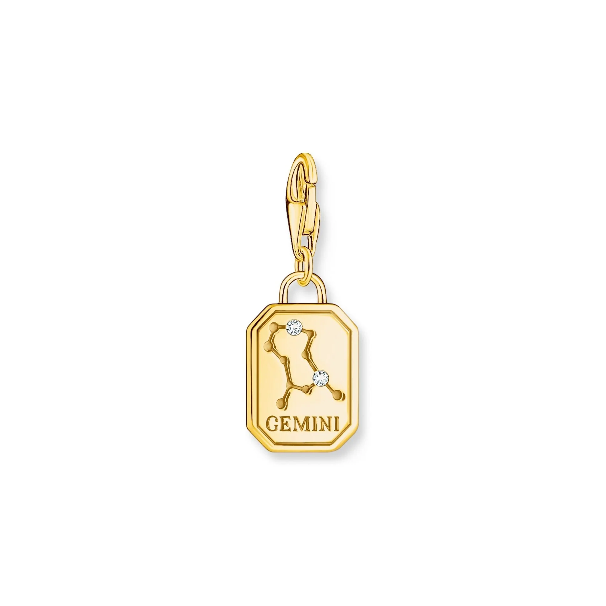 THOMAS SABO Charm Pendant Gemini Zodiac Sign Gold - Image 2