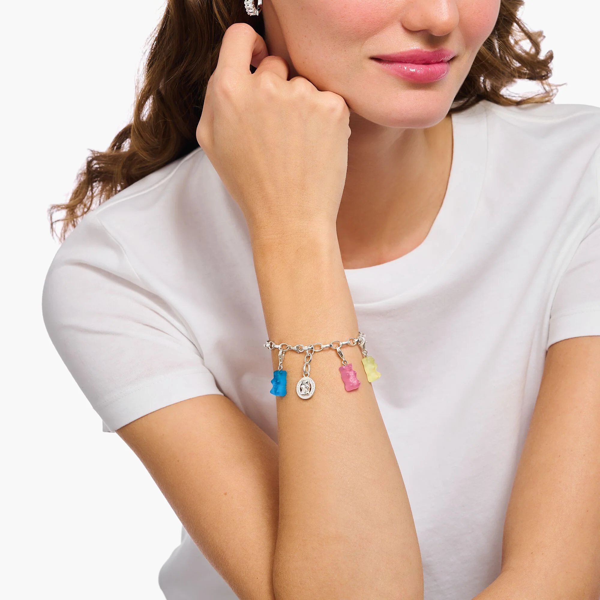 THOMAS SABO Charm pendant Goldbears in pink - Image 4