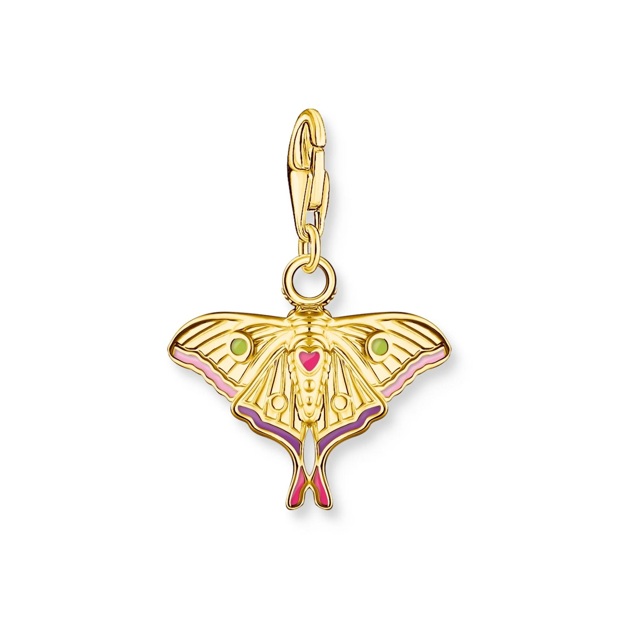 THOMAS SABO Moth Colourful Gold Charm - Image 2
