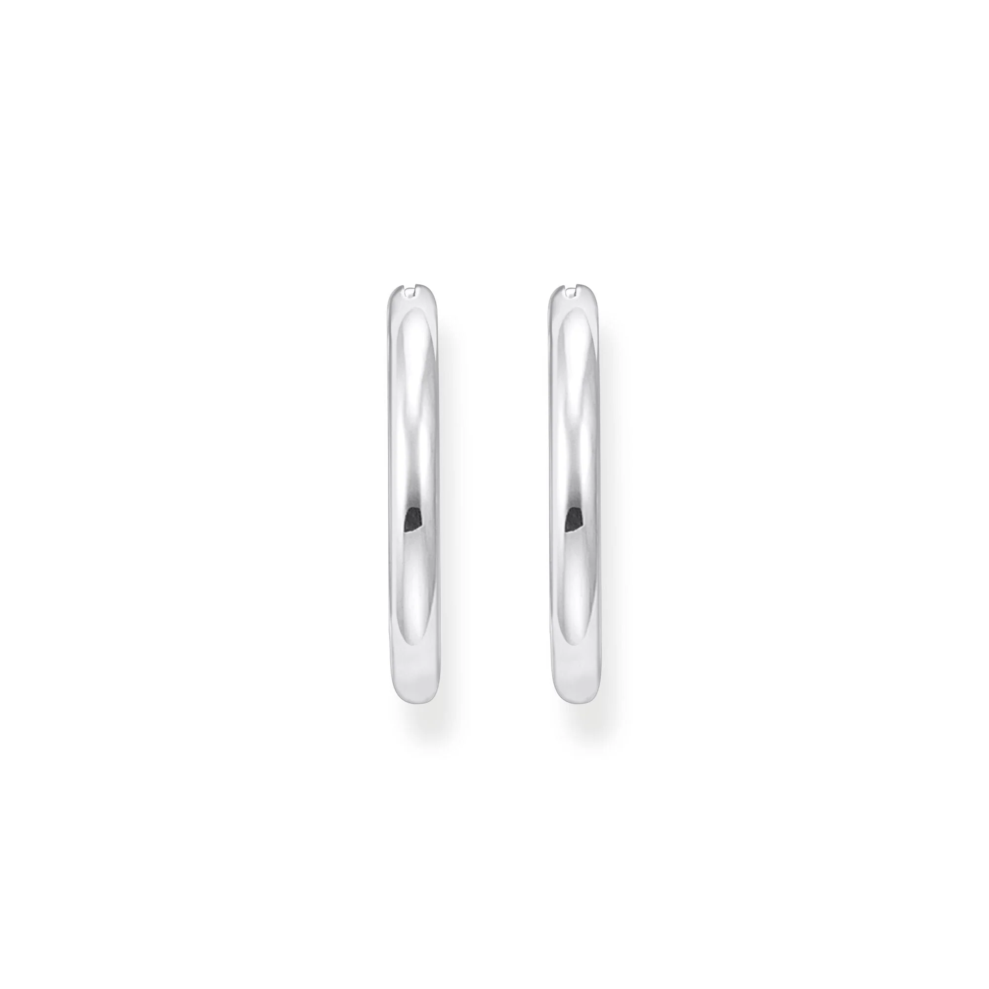 THOMAS SABO Classic Hoop earrings in wider shape silver - Image 2