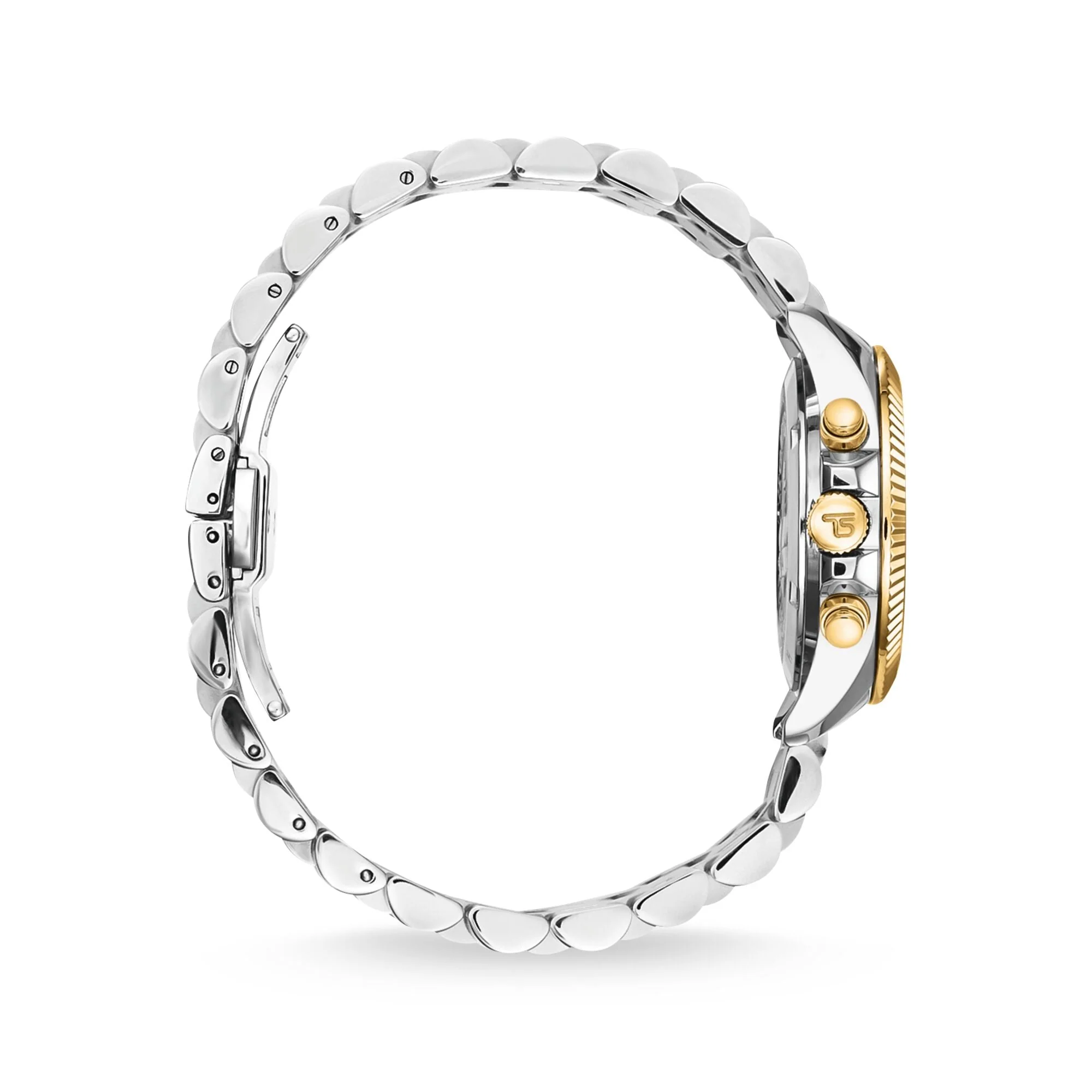 THOMAS SABO Divine Chrono Watch with Dial in Black Yellow - Image 2