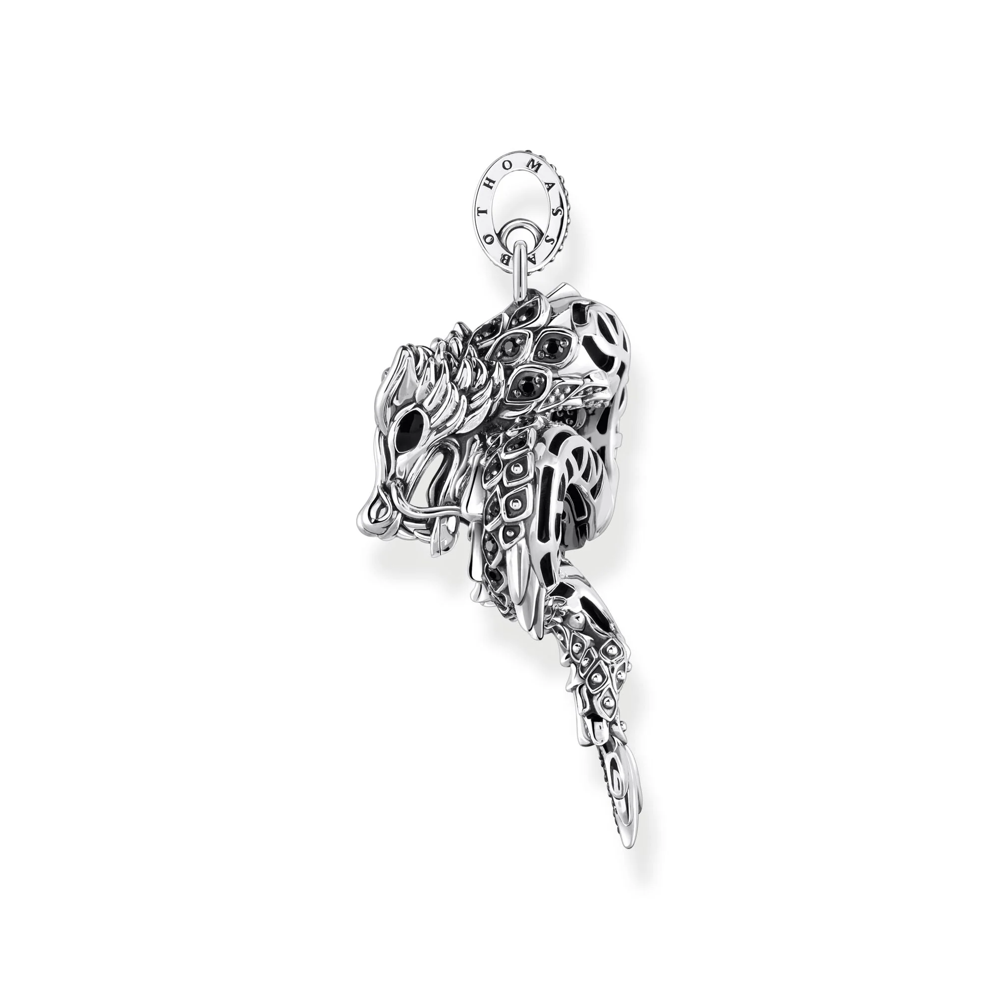 THOMAS SABO Dragon pendant with black zirconia & cold enamel - Image 4