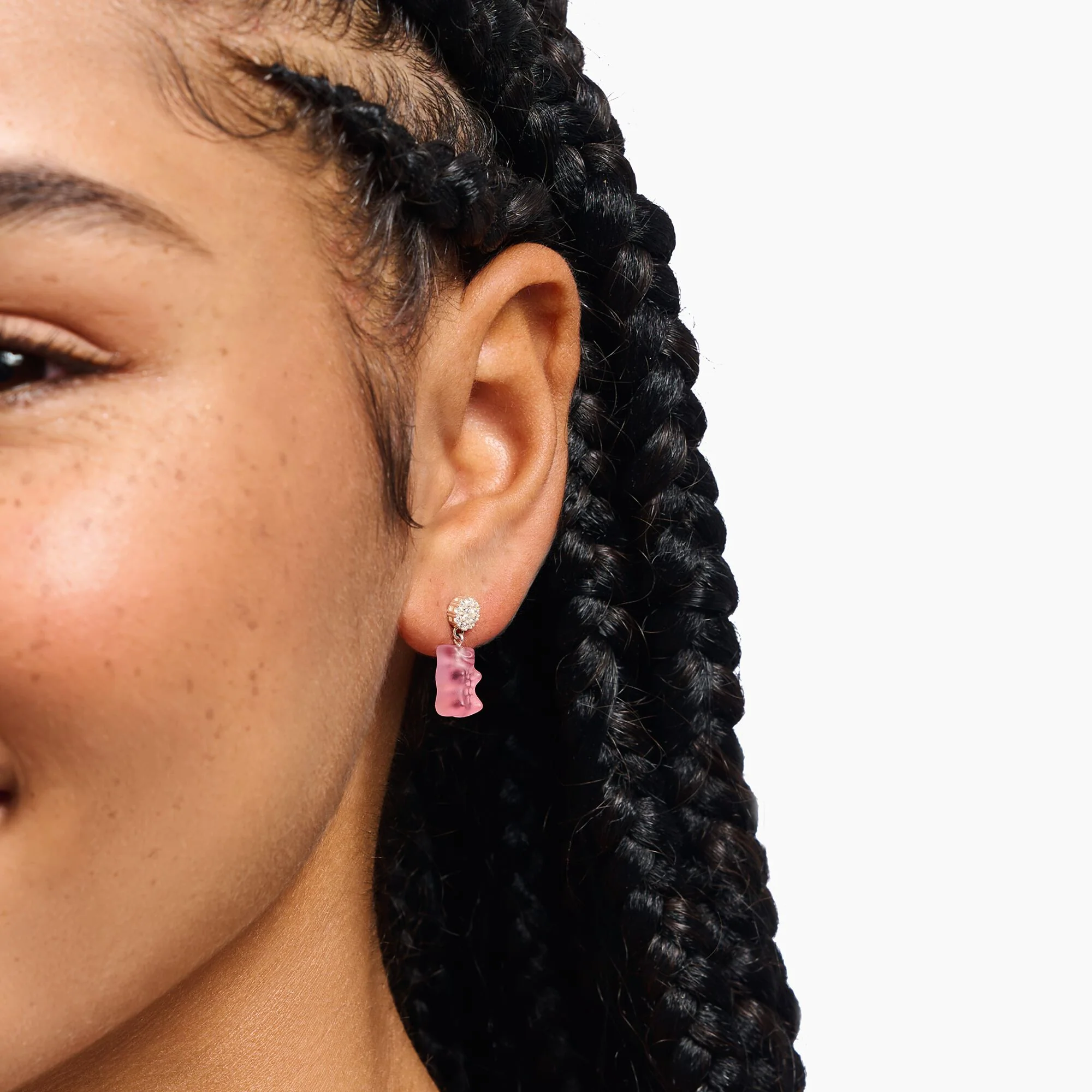 THOMAS SABO Ear Studs with Pink Goldbears - Image 2