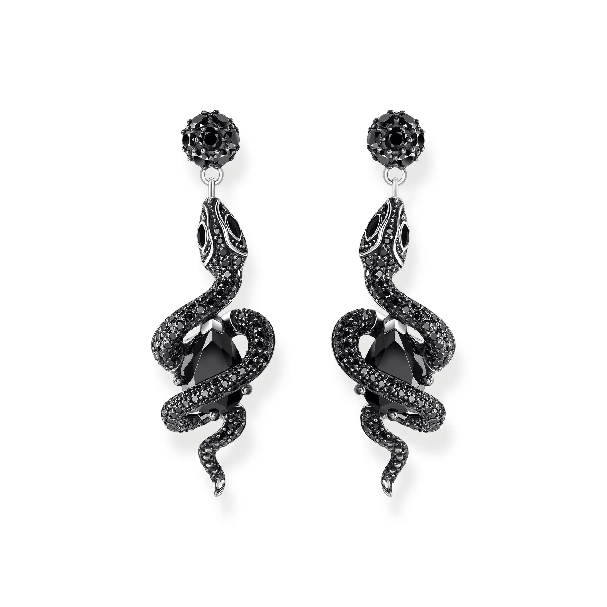 THOMAS SABO Earrings with snake pendant and zirconia - Image 2