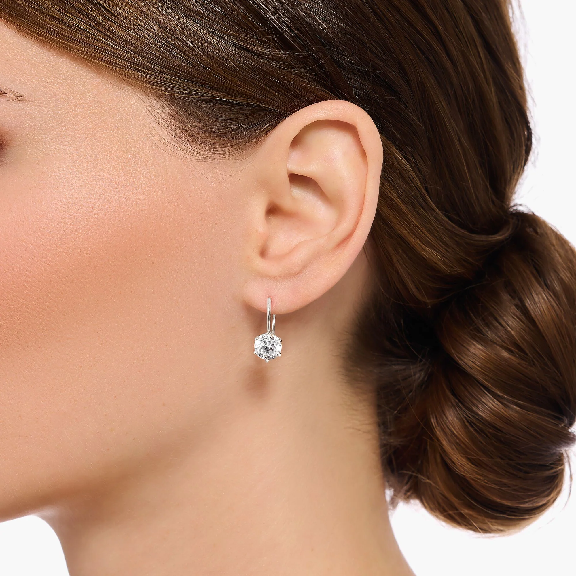 THOMAS SABO Earrings with white zirconia - silver - Image 3