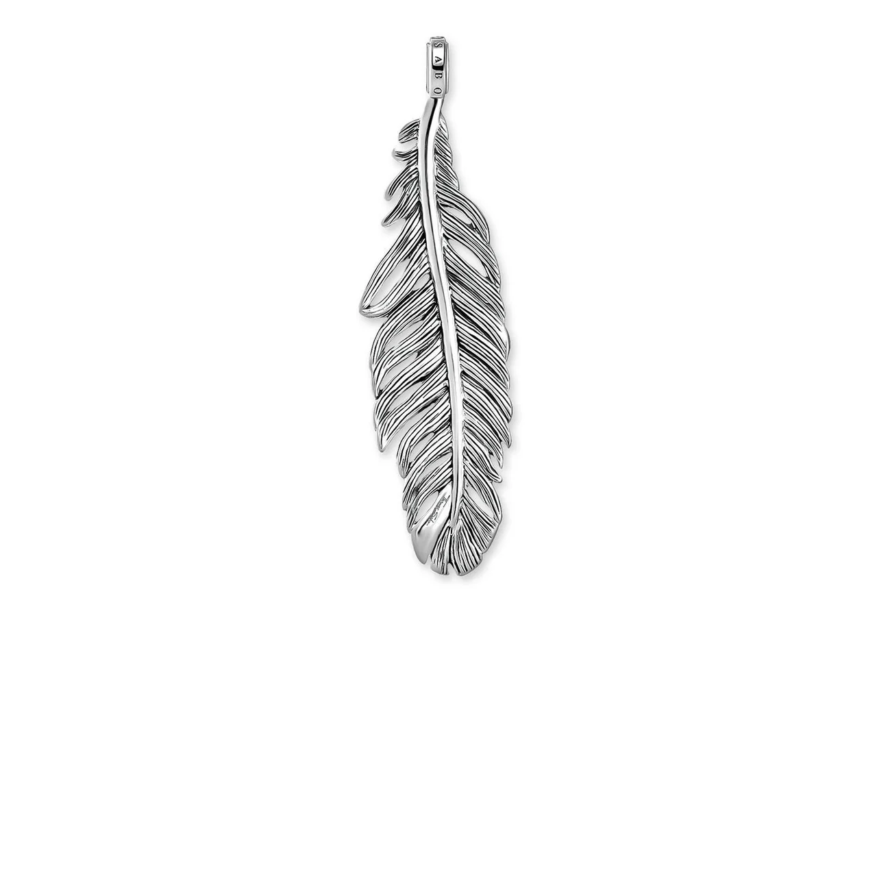 Falcon Feather Black Cubic Zirconia Pendant - PE884-643-11 - Image 2