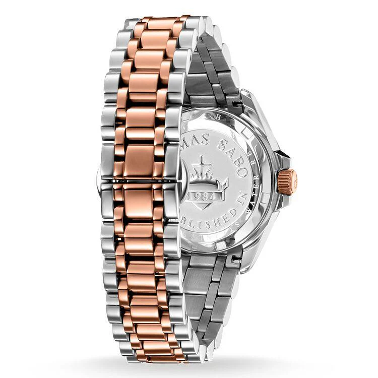 Glam Rose IP & Steel Cubic Zirconia Watch - WA0219-272-201-33 mm - Image 3