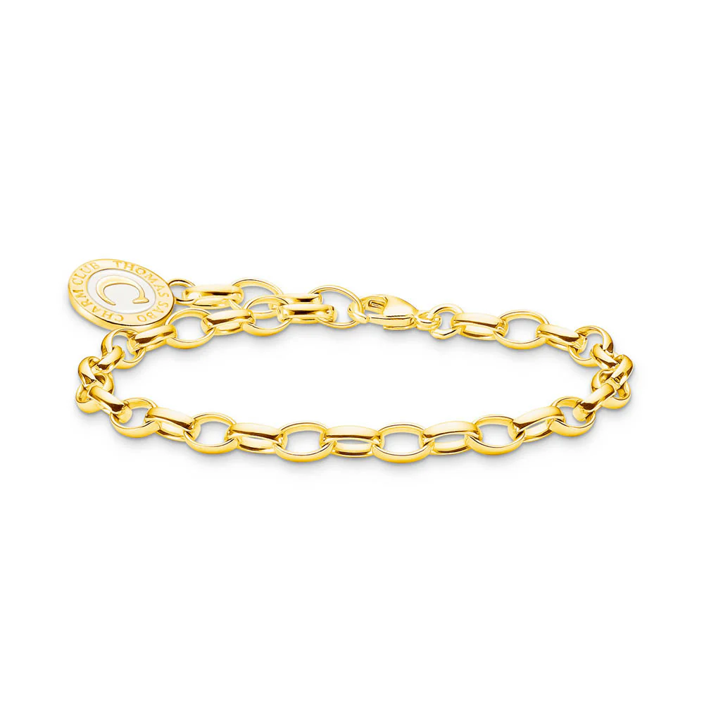 Thomas Sabo Gold Plated Sterling Silver Charmista Wish Upon A Star Letter Charm - Image 2