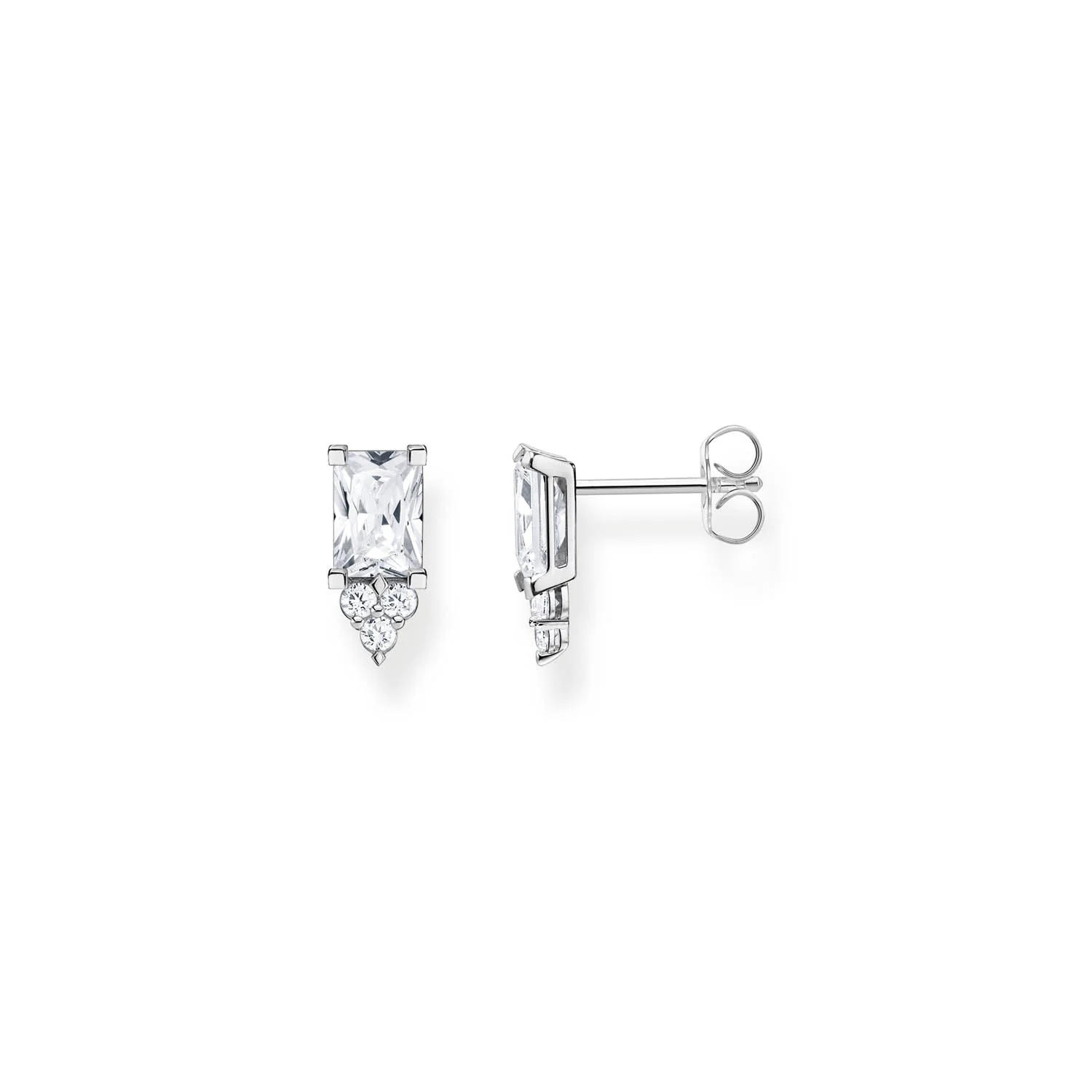 Thomas Sabo Heritage Sterling Silver CZ Stud Earrings - Image 2