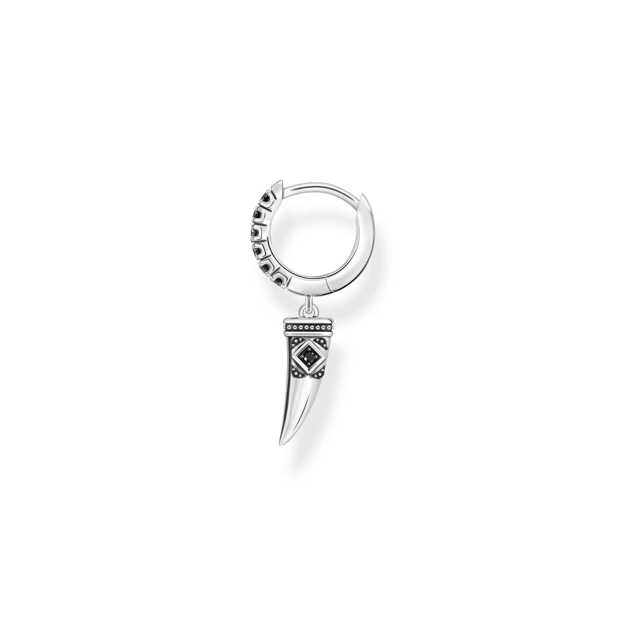 THOMAS SABO Single Hoop Earring with Wolf's Tooth - Image 2