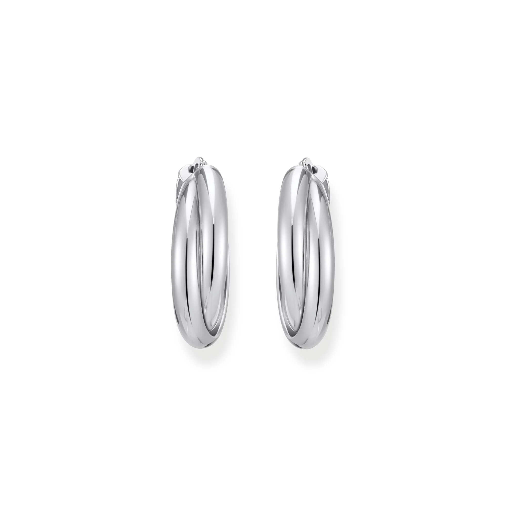THOMAS SABO Hoop earrings intertwined design silver - Image 2