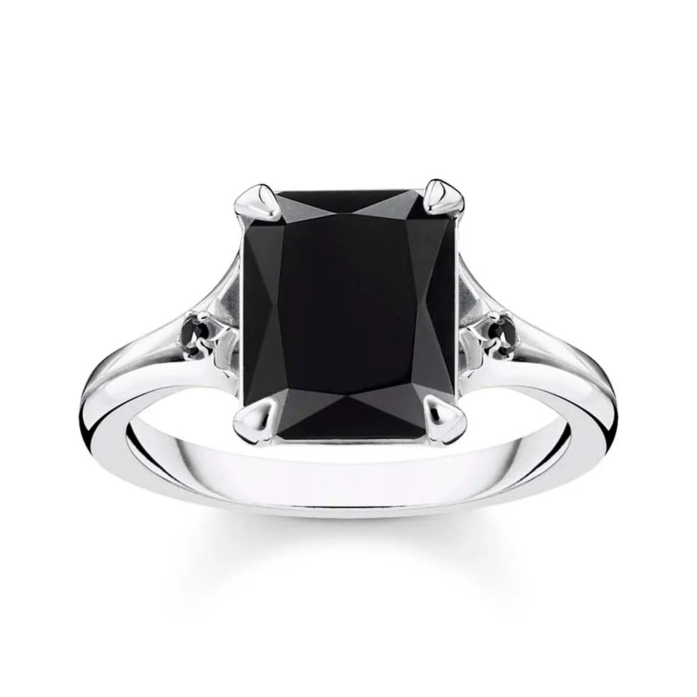 Thomas Sabo Magic Stones Sterling Silver Black Onyx Ring - Image 2