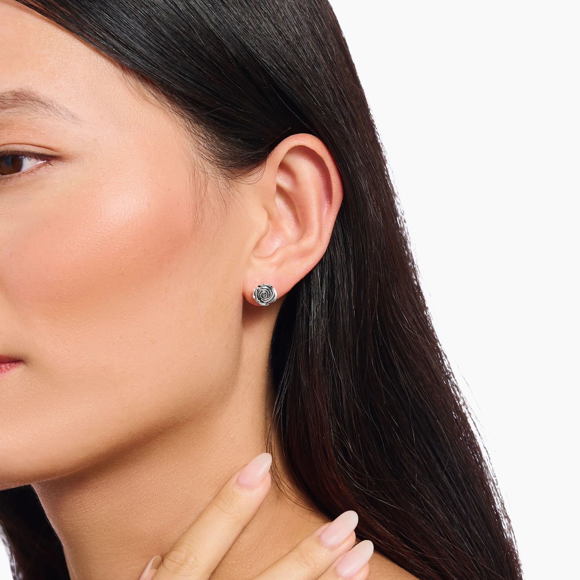 THOMAS SABO Midnight Rose ear studs - Image 2