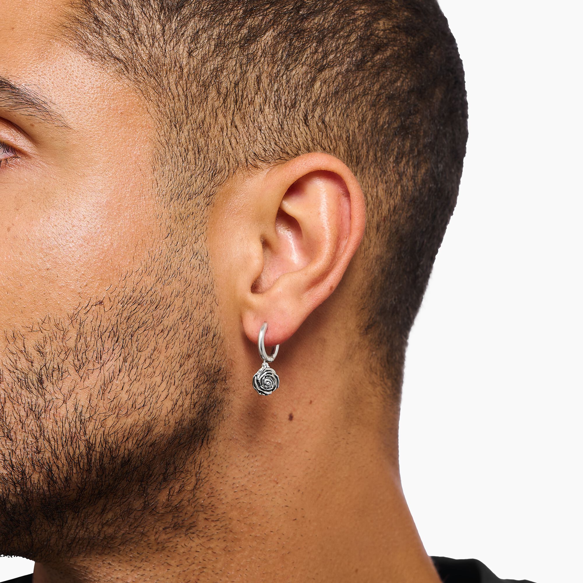 THOMAS SABO Midnight Rose hoop earrings - Image 3