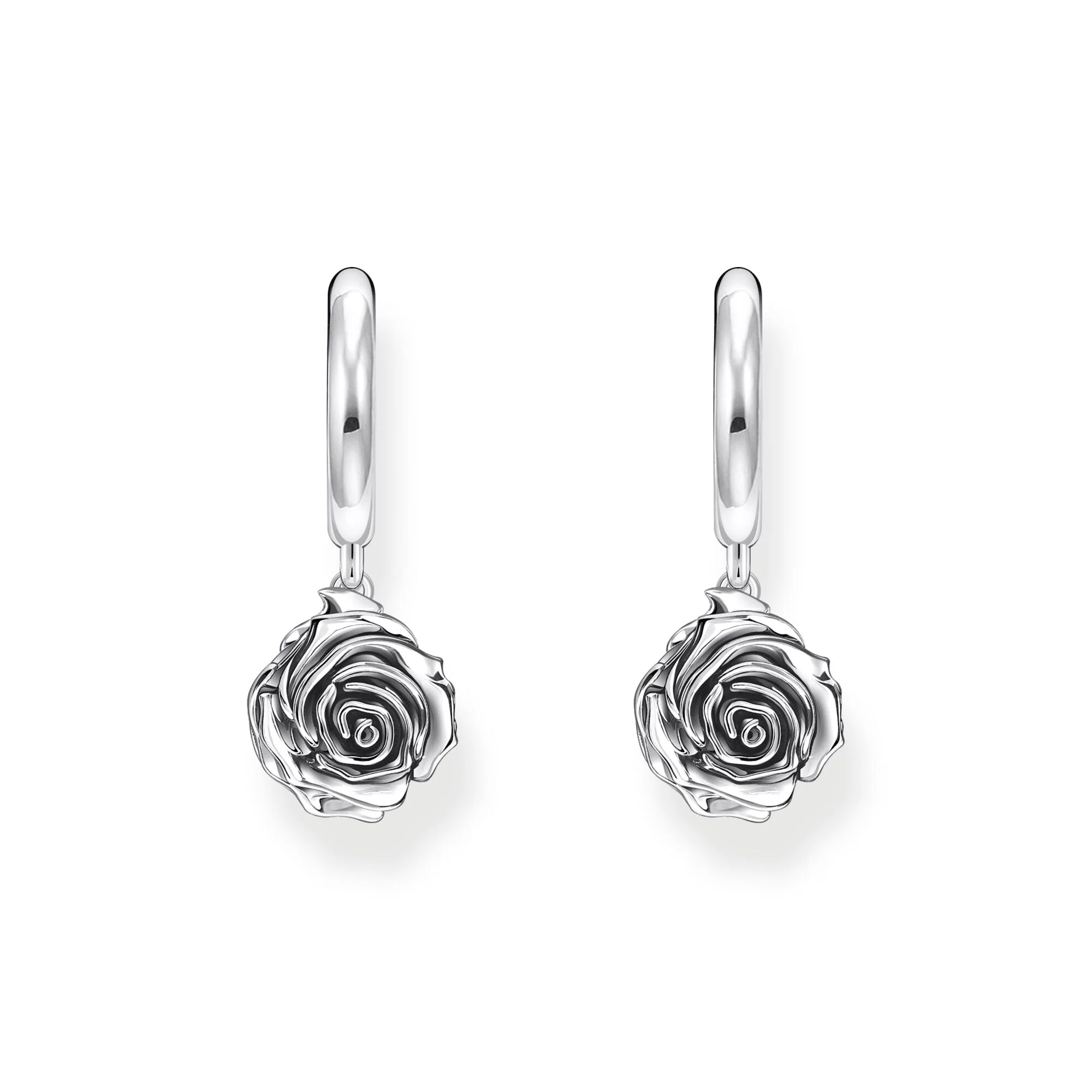 THOMAS SABO Midnight Rose hoop earrings - Image 4
