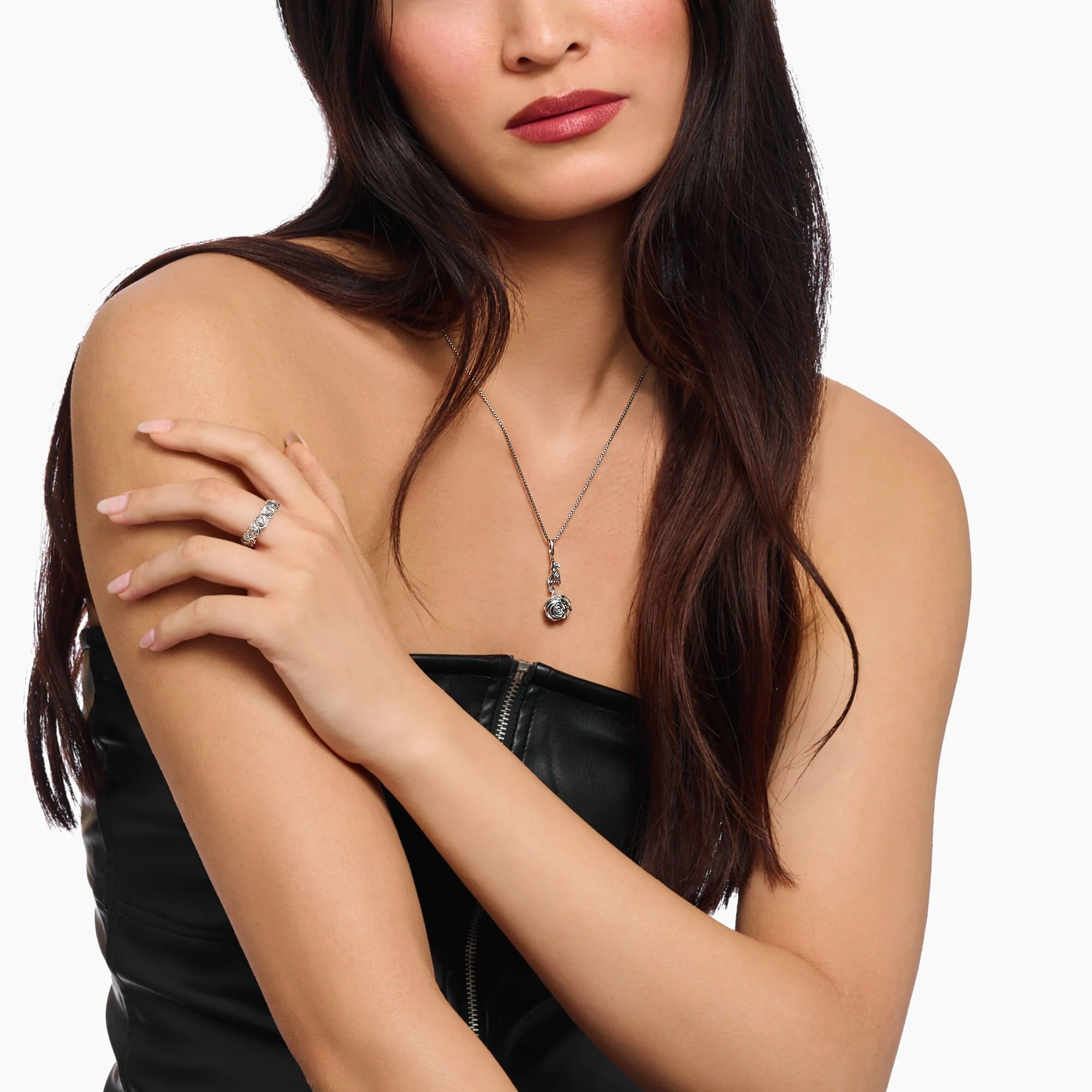 THOMAS SABO Midnight Rose Pendant - Image 2