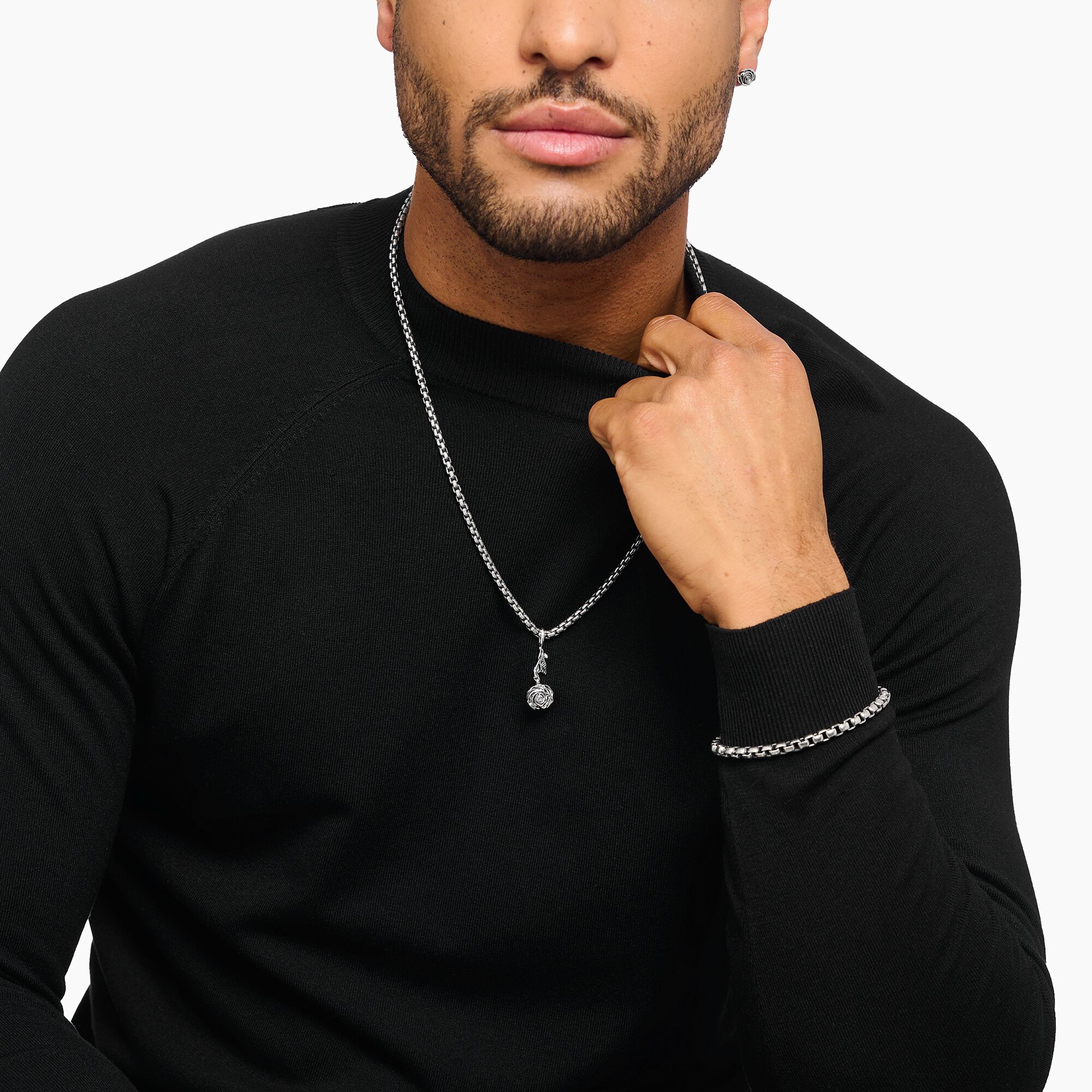THOMAS SABO Midnight Rose Pendant - Image 3