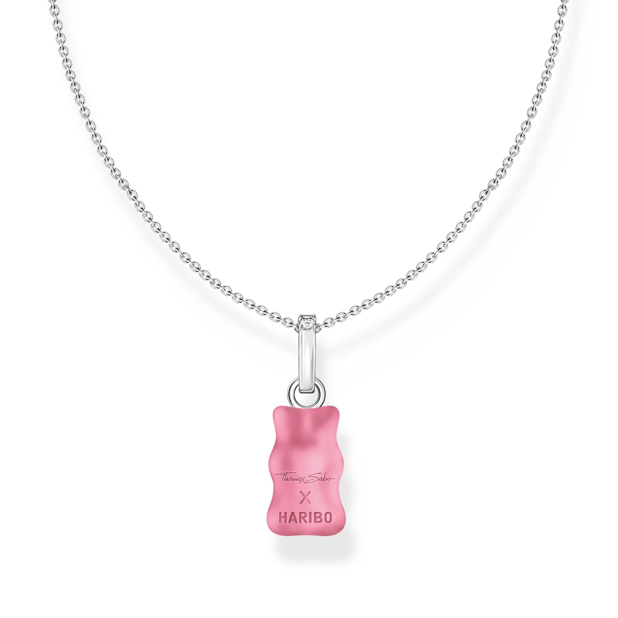 THOMAS SABO Necklace with pink Goldbears pendant and zirconia - Image 2