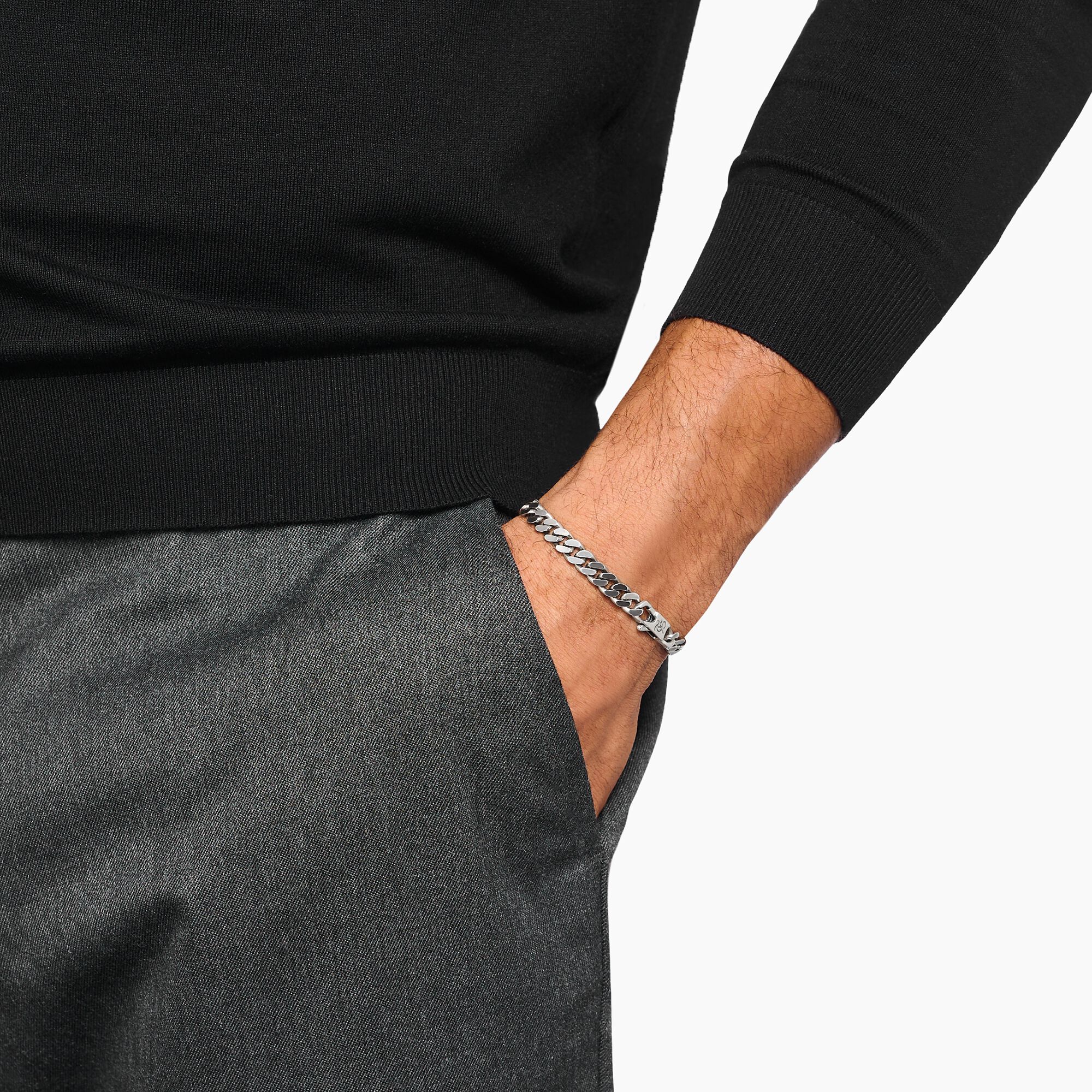THOMAS SABO Silver armoured bracelet - Image 3