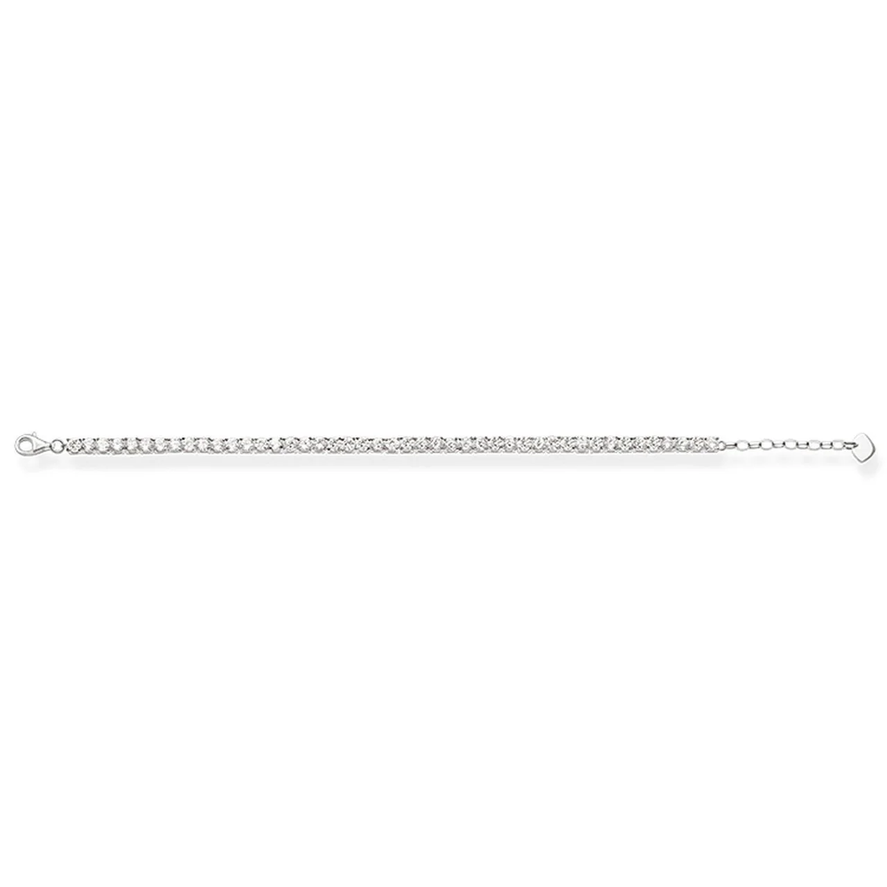 Silver Cubic Zirconia Tennis Bracelet 16.5-19.5cm - A1484-051-14-L19,5v - Image 3