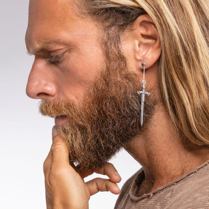 Single Men's Earring Sword - H2128 - Image 2