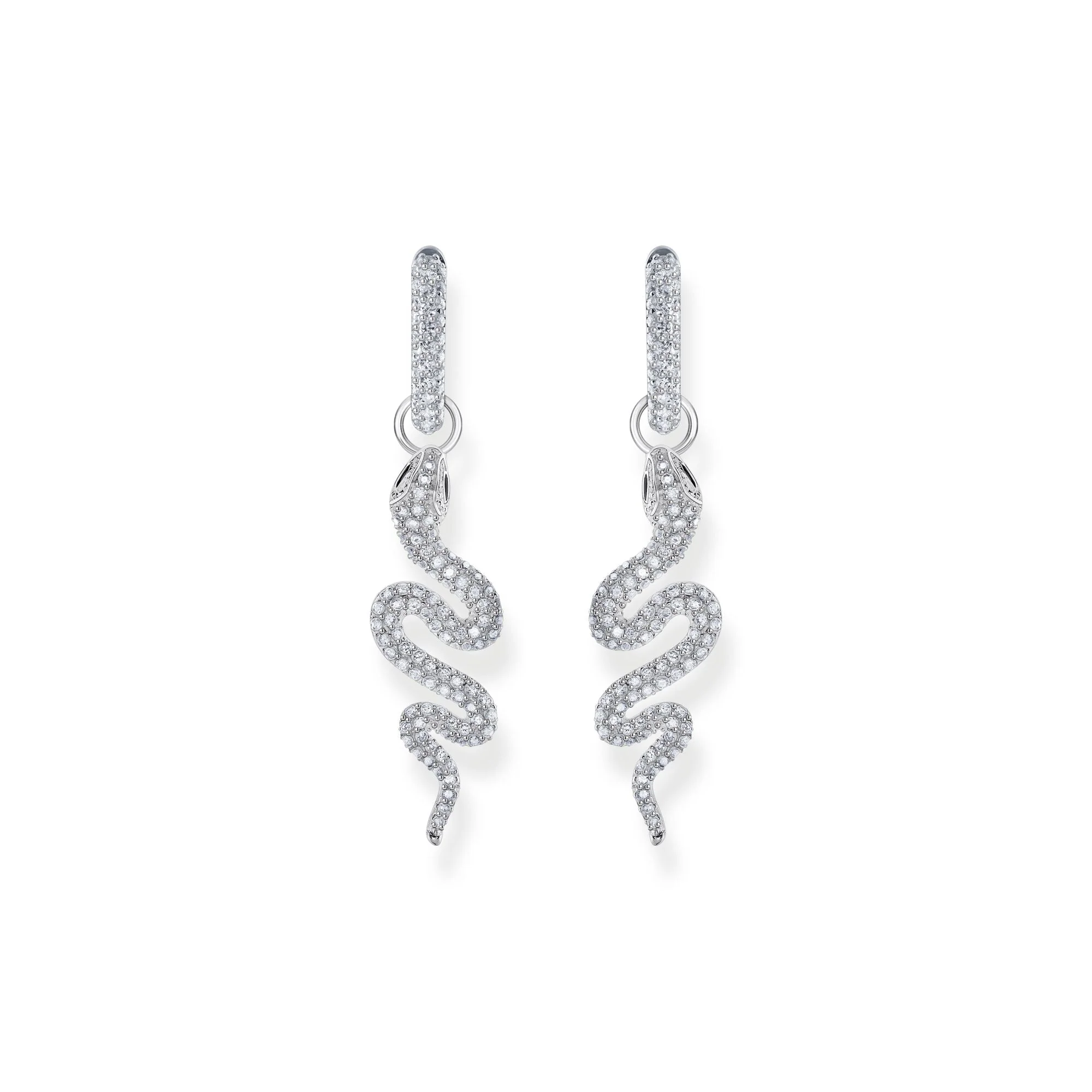THOMAS SABO Single hoop earring with white stones - Image 2