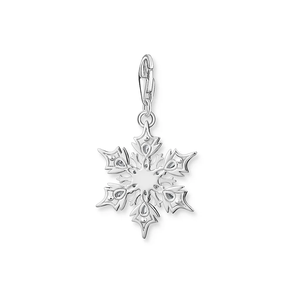 Thomas Sabo Sterling Silver Charm Club Snow Crystal Charm - Image 3