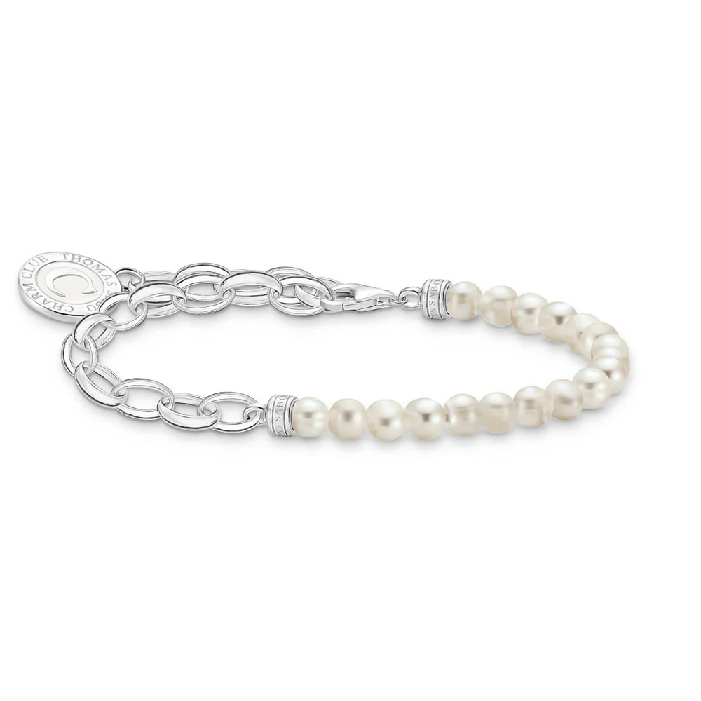 Thomas Sabo Sterling Silver Charmista Fresh Water Belcher 14-17cm Bracelet - Image 2