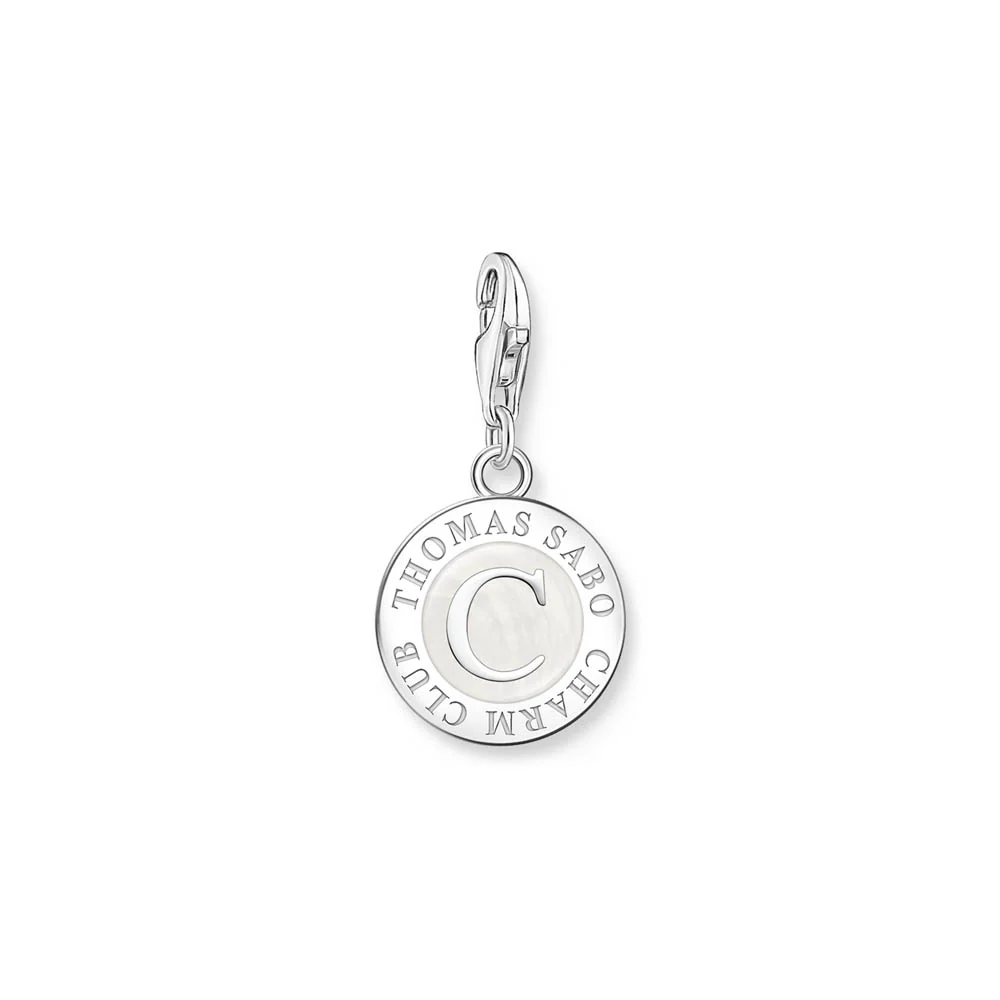 Thomas Sabo Sterling Silver Charmista MOP Member Coin Charm