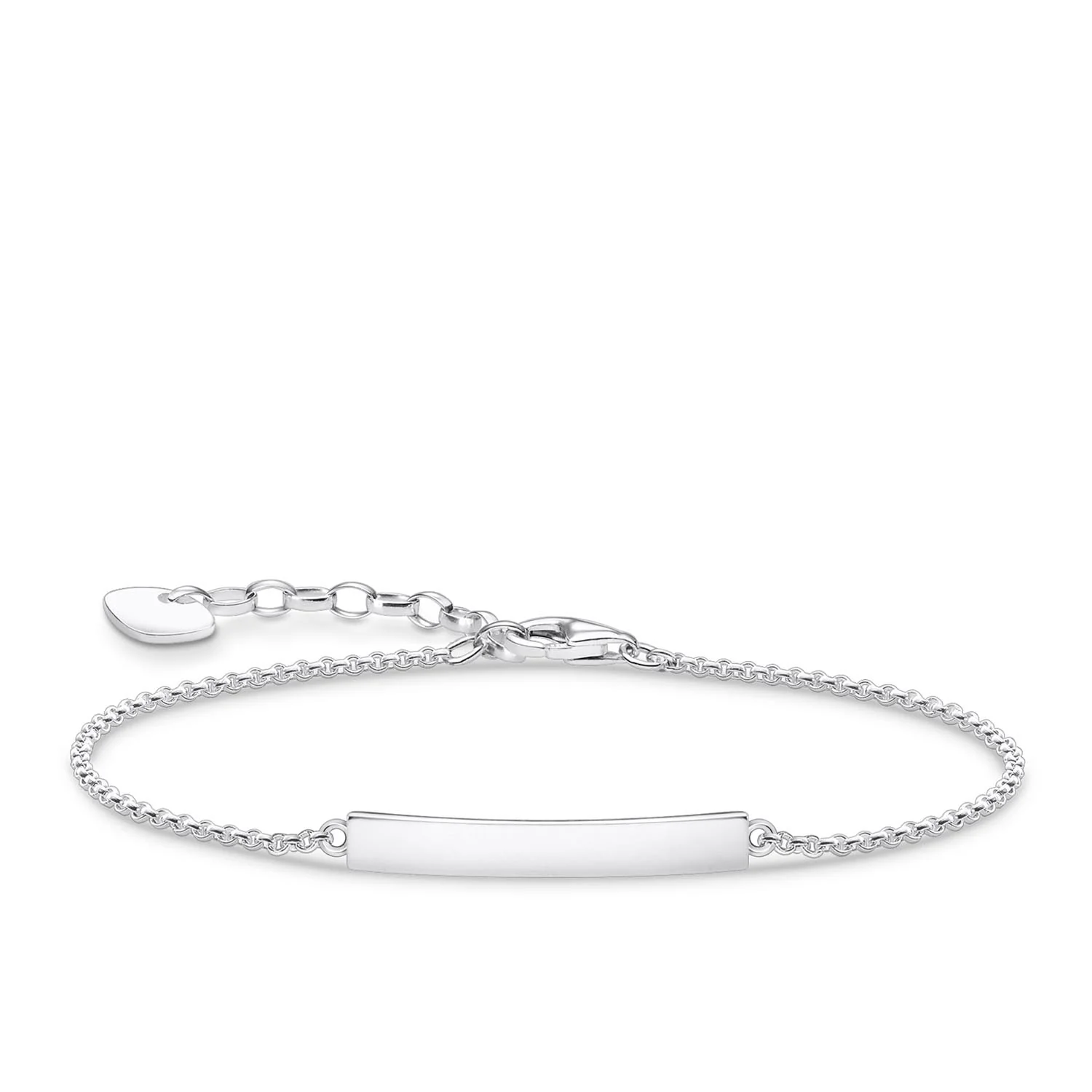 Thomas Sabo Sterling Silver Engrave Bridge 16-19cm Bracelet - Image 2