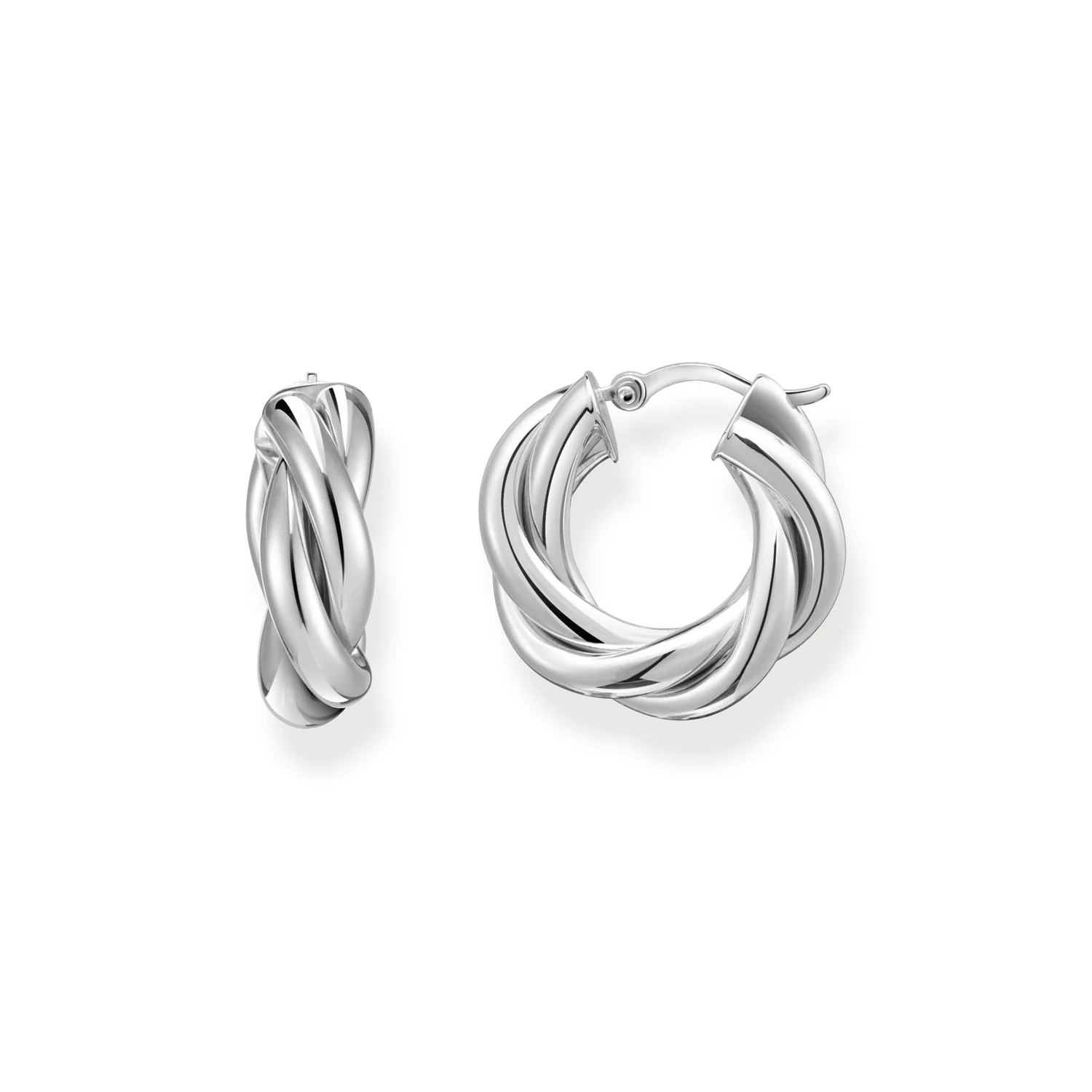 Thomas Sabo Sterling Silver Essential Twisted 20mm Hoop Earrings