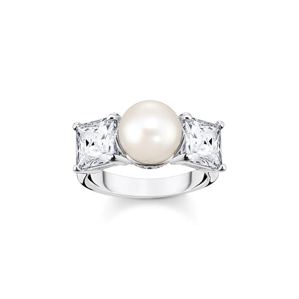 Thomas Sabo Sterling Silver Heritage Fresh Water Pearl Ring - Image 2