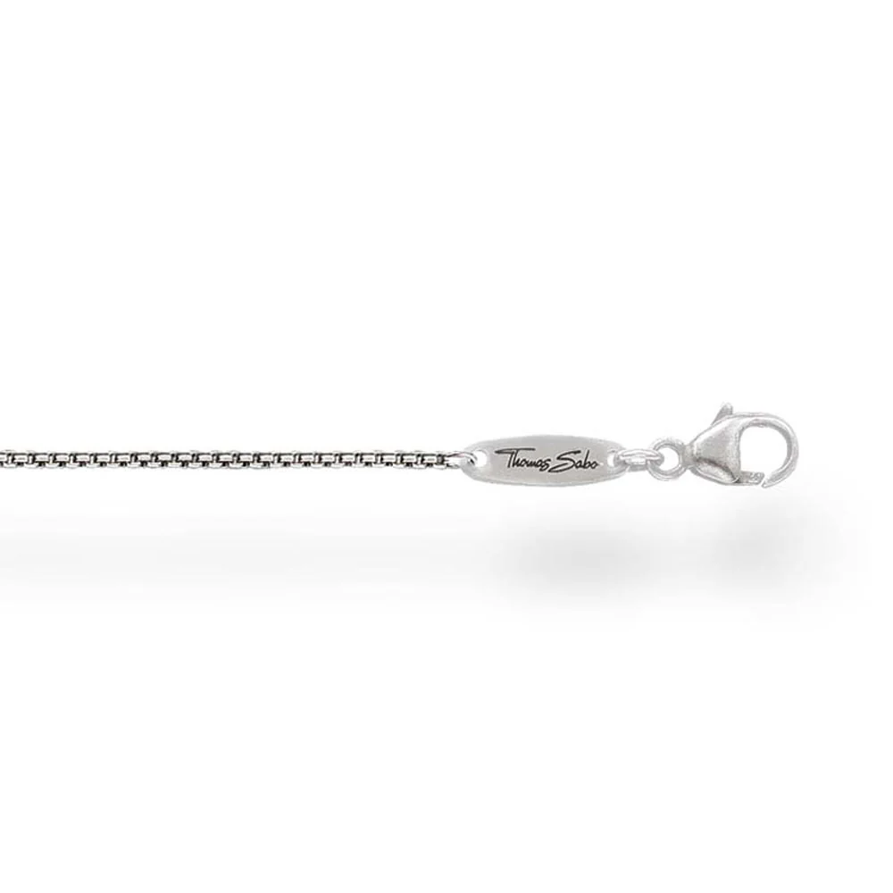 Thomas Sabo Sterling Silver Oxidised Fine Link 60cm Chain - Image 2