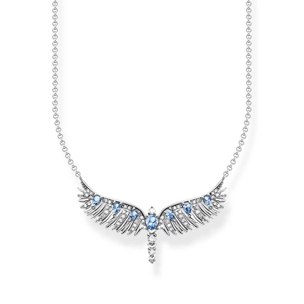 Thomas Sabo Sterling Silver Rising Phoenix Small Pendant On Chain