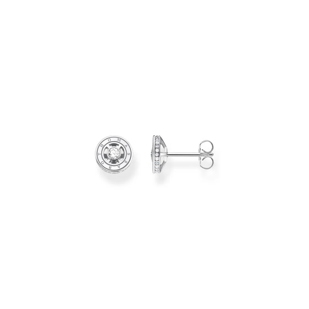Thomas Sabo Sterling Silver Sparkling Circles Cubic Zirconia Earrings - Image 2